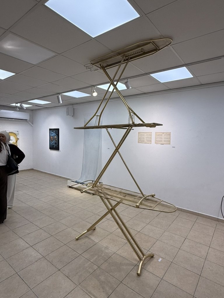 Ironing boards, three-quarter view